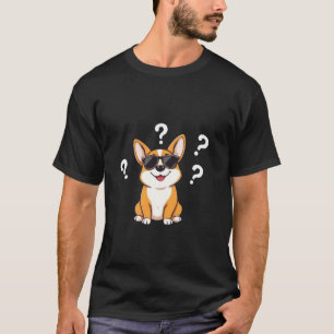 Süßer Lustiger Corgi-Welpe Lustiger Inkognito-Hund T-Shirt