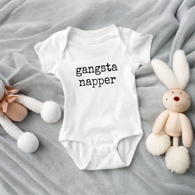 Süßer lustiger Gangster-Schläfer Baby Strampler (Cute Funny Gangsta Napper Baby Bodysuit)