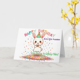 Süßer lustiger Geburtstag mit Cupcake  Karte