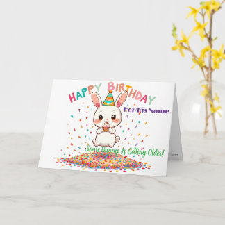 Süßer lustiger Geburtstag mit Cupcake Karte