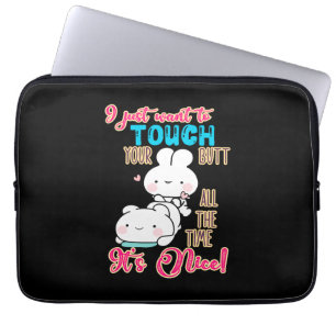 Süßer Lustiger Hase Ich Will Nur Deinen Hintern Be Laptopschutzhülle