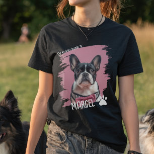 Süßer lustiger Haustier-Name Foto Mein Herz gehört T-Shirt