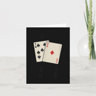 Süßer lustiger Poker, ich falte nicht einmal meine Karte