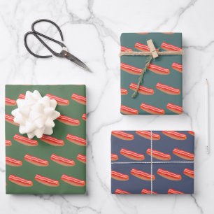 Süßer lustiger Speck  Geschenkpapier Set