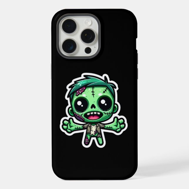 Süßer, lustiger Zombie iPhone 15 Pro Max Hülle (Rückseite)