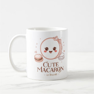 Süßer Macaron-Liebhaber Französischer Macaron-De Kaffeetasse
