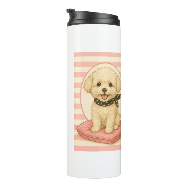 Süßer Maltipoo Thermosbecher (Nach rechts gedreht)