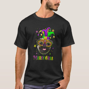 Süßer Mardi Gras Karneval Mops Hund Mardi Gras T-Shirt