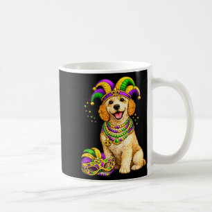 Süßer Mardi-Gras-Labradoodle-Hund Kaffeetasse