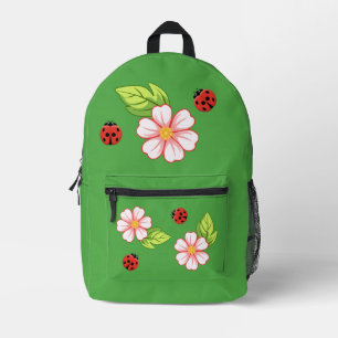 Süßer Marienkäfer und Gänseblümchen-Rucksack Bedruckter Rucksack