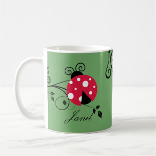 Süßer maßgeschneiderter Marienkäfer-Becher Marienk Kaffeetasse