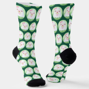 Süßer Matcha-Latte-Geist Socken