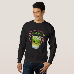 Süßer Matcha-Liebhaber Kuschel-Sweatshirt Sweatshirt