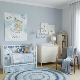 Süßer Matrosenbär Baby Wandteppich