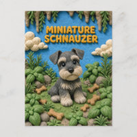 Süßer Miniaturschnauzer-Welpe, Babyhund