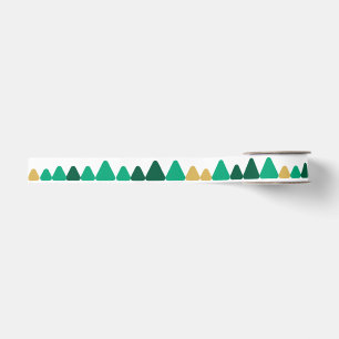 Süßer minimalistischer grüner und goldener Wald We Ripsband
