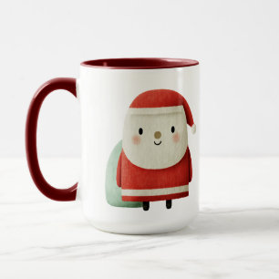 Süßer minimalistischer Weihnachtsmann Tasse