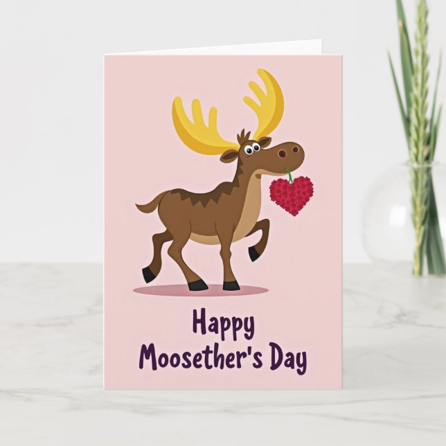 Süßer Moosethers-Tag-Blumenkarte Karte (Vorderseite)