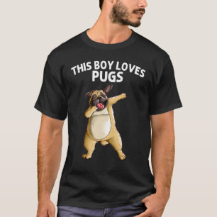 Süßer Mops für Jungen Kinder Mops Hund Dabbing Hau T-Shirt