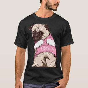 Süßer Mops-Hund mit Anzug und Engelsflügeln Hundel T-Shirt