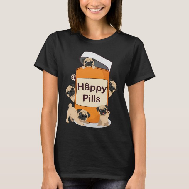 Süßer Mops (Stehend Ver. 2) T-Shirt (Vorderseite)