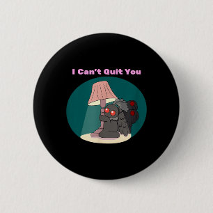 Süßer Mothman-Kryptid kann lustigen Goth-Humor nic Button
