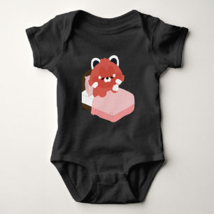 Süßer müder Roter Panda Baby Strampler