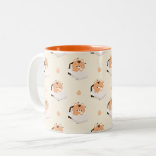 Süßer müder Tiger  Zweifarbige Tasse