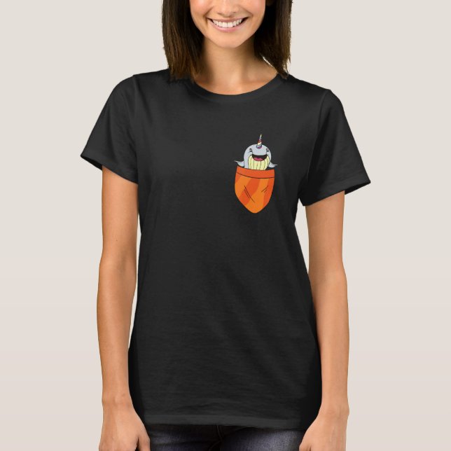 Süßer Narwal mit einem Regenbogenhorn in meiner Ta T-Shirt (Vorderseite)