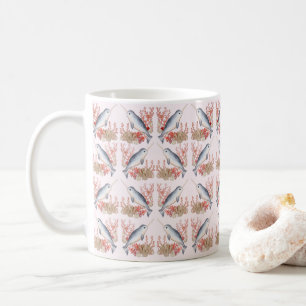 Süßer Narwalbaby Ozean Muscheln Kaffeetasse