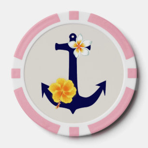 Süßer nautischer Geburtstag Pokerchips