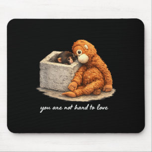 Süßer niedlicher Baby-Affe schlägt Männer Frauen K Mousepad