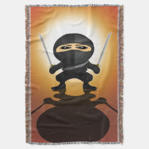 Süßer Ninja-Junge Anime-Gamer-Mauspad Katana Decke