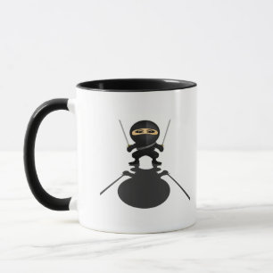 Süßer Ninja-Junge Dual-Katana-Cartoon-Anime-Kriege Tasse