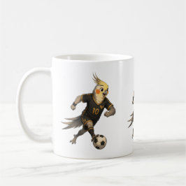Süßer Nymphensittich-Fußballspieler Kaffeetasse
