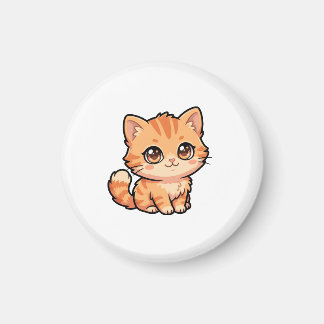 Süßer orange getigerter Kätzchenmagnet Magnet