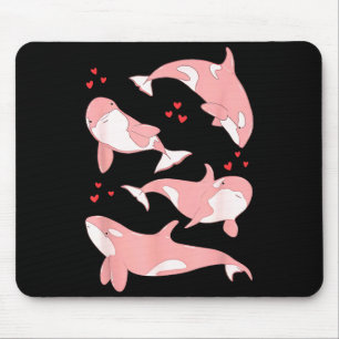 Süßer Orca-Wal Meeresbiologe Meerestiere Valentins Mousepad