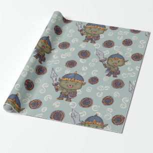 Süßer Ork-Junge-Wrap-Papier Geschenkpapier