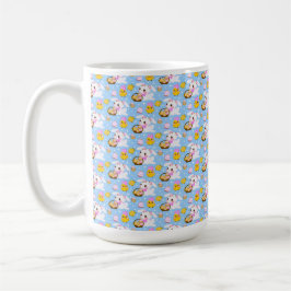 SÜßER OSTEREIMER HASE KANINCHEN UND KÜKEN KAFFEETASSE