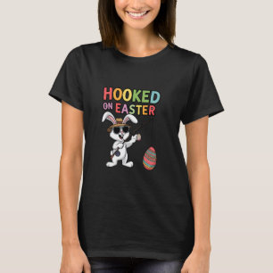 Süßer Osterhase Angeln Eier fangen Spaß Urlaub T-Shirt