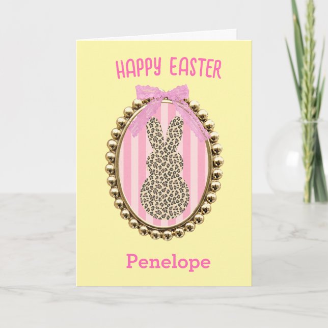 Süßer Osterhase  Karte (Vorderseite)