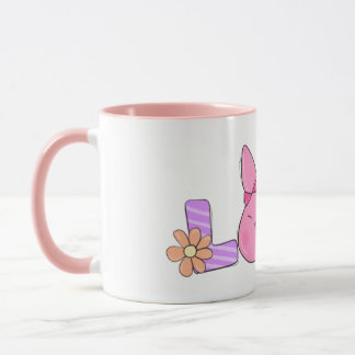 Süßer Osterhase LOVE Keramik-Kaffeebecher Tasse