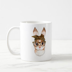 Süßer Osterhase Mama Ostern Leopard Jahr des Hasen Kaffeetasse
