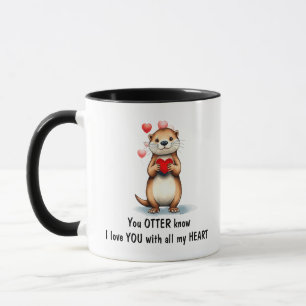 Süßer Otter ich liebe DICH mit meinem ganzen Herze Tasse