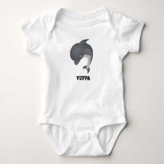 Süßer Ozean-Delfin-Nautik-Küsten-Baby Baby Strampler