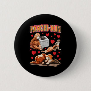 Süßer Panchi-Kun Babyaffe Babyaffe lustiges Meme Button
