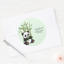 Süßer Panda-Bambus-Windel-Raffle-Minz-Baby-Party