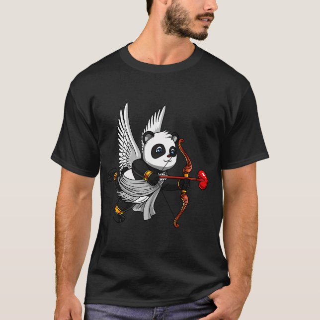 Süßer Panda-Bär Cupid T-Shirt (Vorderseite)