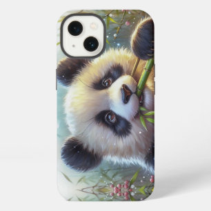 Süßer Panda-Bär, der Bambus isst iPhone Hülle