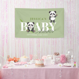 Süßer Panda-Bär Kawaii geschlechtsneutrale Babypar Banner